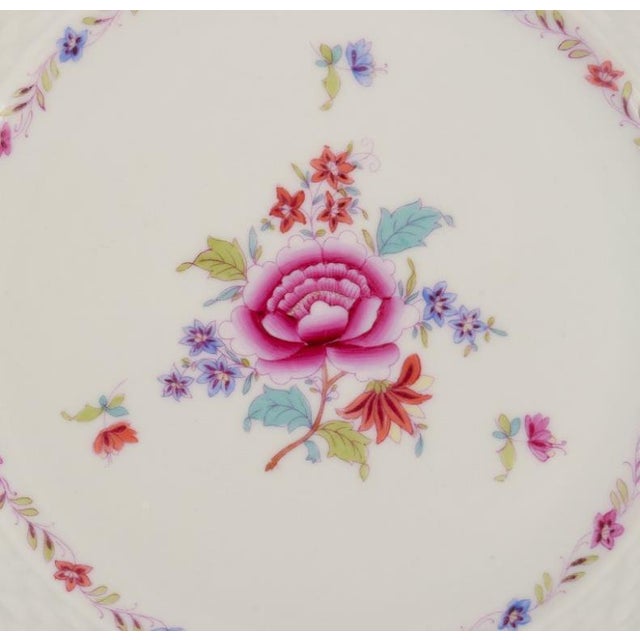 Vintage Porcelain Plates with Polychrome Floral Motifs from Herend, 1944, Set of 12 For Sale - Image 3 of 9