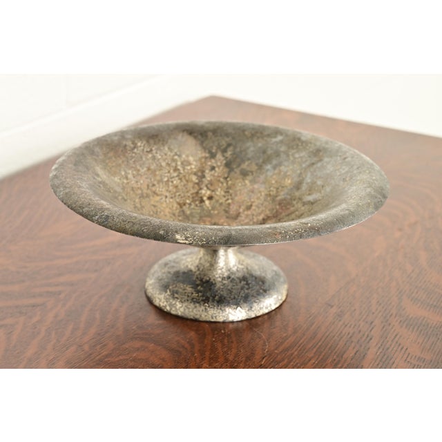 Roycroft Roycroft Arts & Crafts Silver Finished Copper Footed Centerpiece Bowl or Fruit Bowl For Sale - Image 4 of 12