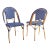 California Side Chair, Set of 2 - Navy For Sale