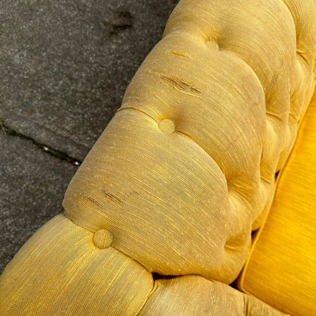 Mid Century Modern Tufted Party Case Sofa For Sale - Image 10 of 12