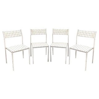 Leather Chairs, 1980s, Set of 4 For Sale