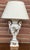 Swan Neck Porcelain Table Lamp with Fabric Shade from Gerold Tettau, 1950s For Sale - Image 6 of 11