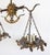 Mid 20th Century Italian Gilt Floral Tole Hanging Scales of Justice Chandelier For Sale In Miami - Image 6 of 8