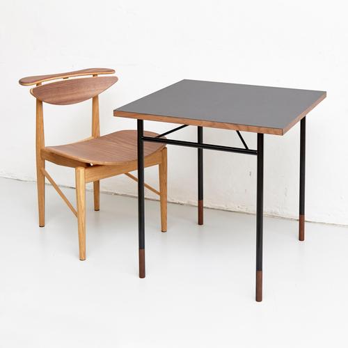 Nyhavn Desk in Black Lino and Steel by Finn Juhl For Sale - Image 16 of 18