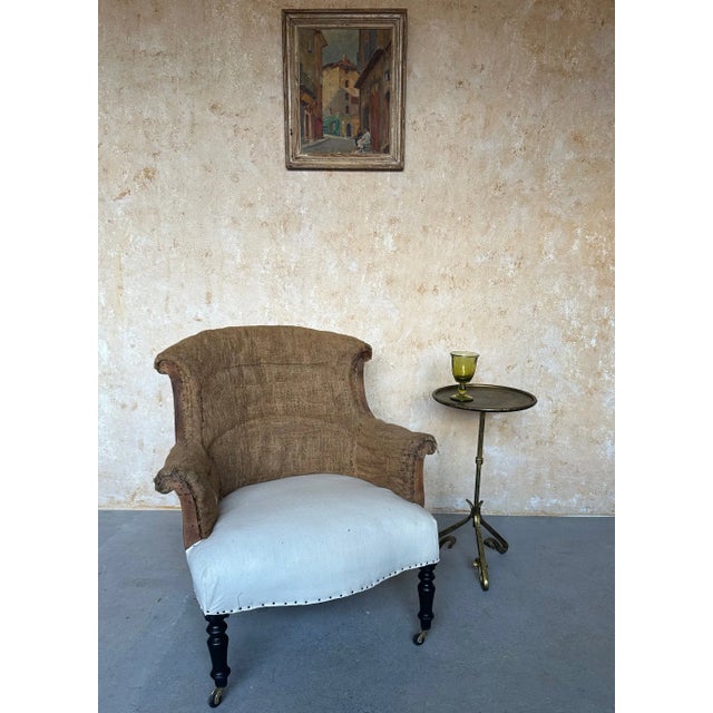 Spanish Spanish Iron Drinks Table With Curled Tripod Base For Sale - Image 3 of 12