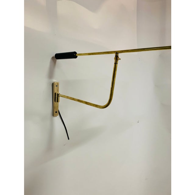 Vintage Beige and Black Wall Light, 1960s For Sale - Image 4 of 12