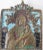 We are selling this very brightly enameled bronze Icon. We believe this icon to be Russian and it features the Madonna and...
