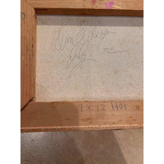 Mid-Century Modern Pair of Vintage Post Modern Signed 1972 Whimsical Folk Paintings on Stretched Canvas – Fire Truck & Marching Band (Pair For Sale - Image 3 of 18