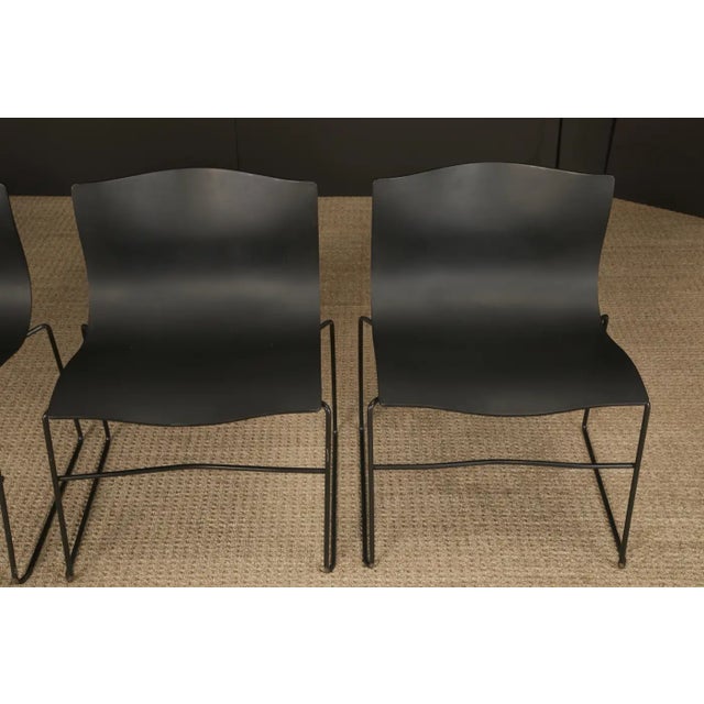 Plastic Massimo Vignelli for Knoll Intl 'Handkerchief' Stacking Chairs, Signed, 19 Avail For Sale - Image 7 of 17