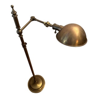 Robert Abbey Pharmacy Antique Brass Floor Lamp For Sale