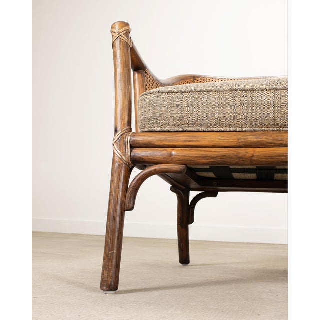 McGuire Organic Modern Rattan Double-Cane Panel Sofa Settee For Sale - Image 17 of 18