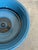 Knabstrup Keramik Blue Ceramic Salad Bowl Deep Glossy Azure Denmark Mid-Century Modern 1960s For Sale - Image 9 of 10