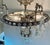 Myran Allan Luxury Lighting Neoclassical Antique Silver Petite Bohemian Crystal Semi-Flush Mount For Sale - Image 4 of 6