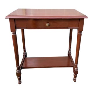 Vintage Solid Wood 1-Drawer Console Table For Sale