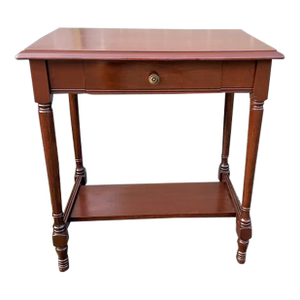 Vintage Solid Wood 1-Drawer Console Table