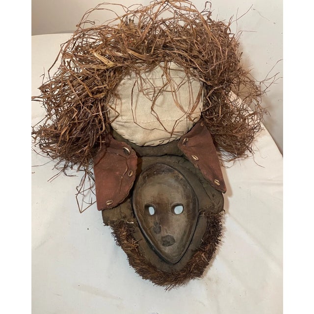 Share Vintage Handmade West African Cote d'Ivoire Dan Worn Ceremonial Wood Mask Mixed For Sale - Image 9 of 11