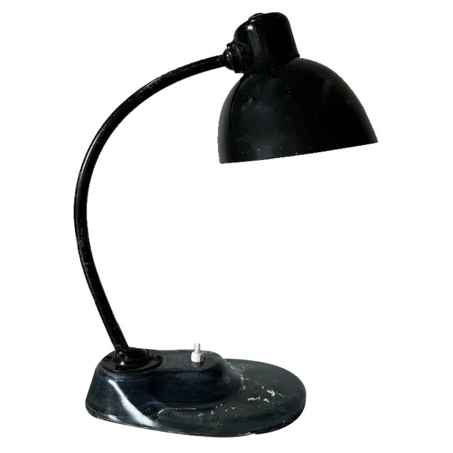 Glass Base Kandem 1115 Table Lamp by Marianne Brandt for Kandem Leuchten, 1930s For Sale