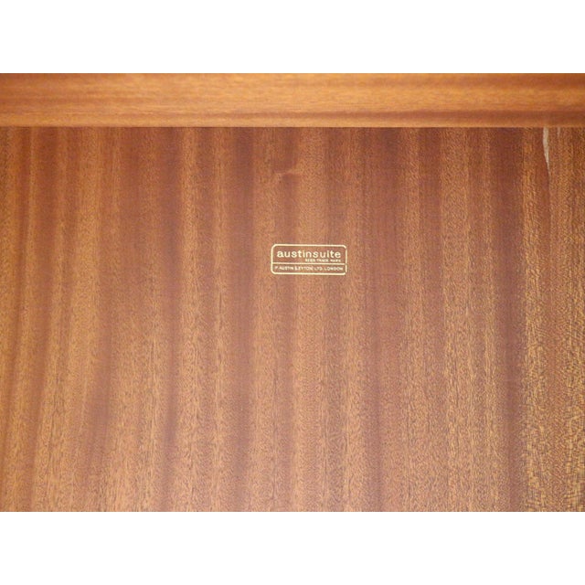 Mid Century Modern Vintage Teak Armoire Wardrobe by Austinsuite Danish Style For Sale - Image 11 of 12