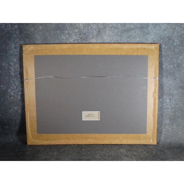 Early 20th Century "Cruise Ship in Hawaii" Gouache Painting by Thomas Hill McKay, Framed For Sale - Image 10 of 11