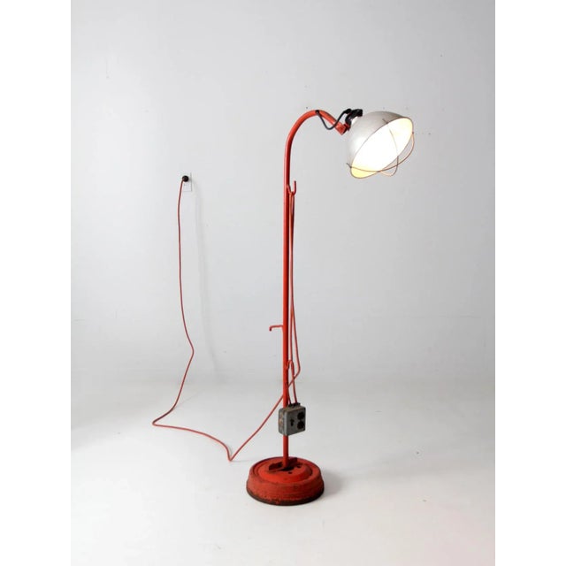 Vintage Industrial Work Lamp For Sale - Image 6 of 12
