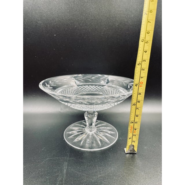 Pair of Corresponding Vintage Waterford Glandore Crystal Compotes For Sale - Image 9 of 13