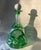 Traditional Mid 19th Century Large Antique German Emerald Green Cut-to-Clear Crystal Decanter For Sale - Image 3 of 18