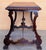 Brown 19th Century Ebonized Baroque Spanish Side or Desk Table with Lyre Legs For Sale - Image 8 of 18