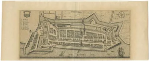 Antique Map of Stavoren by Merian, 1650