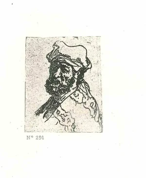 After Rembrandt, Man Crying Out, Etching, 19th Century