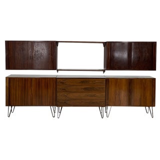 Rosewood Wall Unit by Kai Kristiansen For Sale
