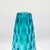 Stunning Vase in Hand Blown Murano Glass. Turquoise color with iridescent Purple shades. 1960s, Made in Italy. Excellent /...