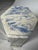 Vintage Traditional Neoclassical Blue & White Ceramic Studio Art Pottery Vase For Sale - Image 10 of 12