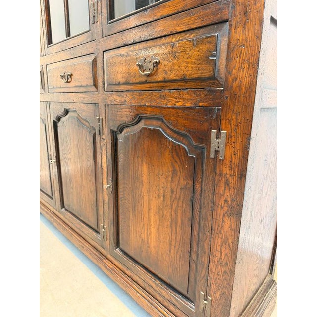 Antique Oak Display Cabinet For Sale - Image 4 of 11