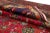 Vintage Persian Tabriz Handmade Red Floral Wool Rug For Sale - Image 4 of 12