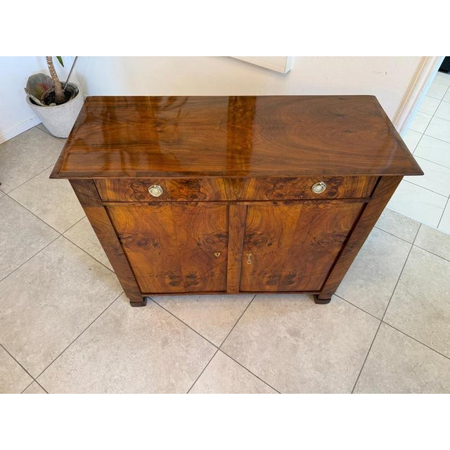 Antique Biedermeier Veneer Sideboard For Sale - Image 12 of 13