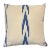 Thick Woven Canvas Fabric With Hand Dyed Ikat Design and New Feather Down Insert For Sale