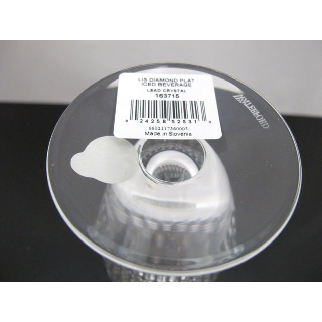 Waterford Crystal Lismore Diamond Platinum Iced Tea Glass Unused in Box For Sale In Portland, OR - Image 6 of 8