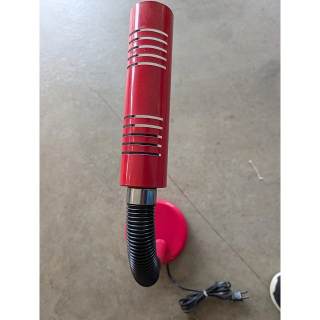 Red Mid Century Red Lightolier Gooseneck Desk Lamp For Sale - Image 8 of 10