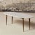 French 1950s French Marble Top With Brass Legs Coffee Table For Sale - Image 3 of 6