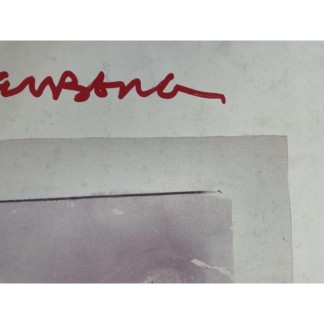 Robert Rauschenberg, Paris Exhibition Poster, 1992, Vegetable Dye Water Transfer on Paper For Sale - Image 6 of 8