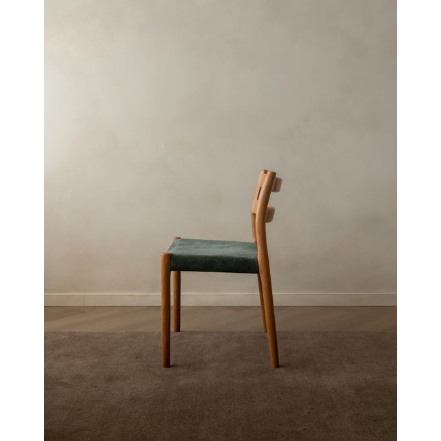 Wood Vintage Danish Model 84 Dining Chairs in Oak by Niels Otto Møller for J.L. Møllers Møbelfabrik, 1960s, Set of 4 For Sale - Image 7 of 18