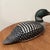 Solid Wood Hand-Carved Hand-Painted Loon Decoy by Mike & Nancy Scherer Circa 1998 For Sale - Image 11 of 12