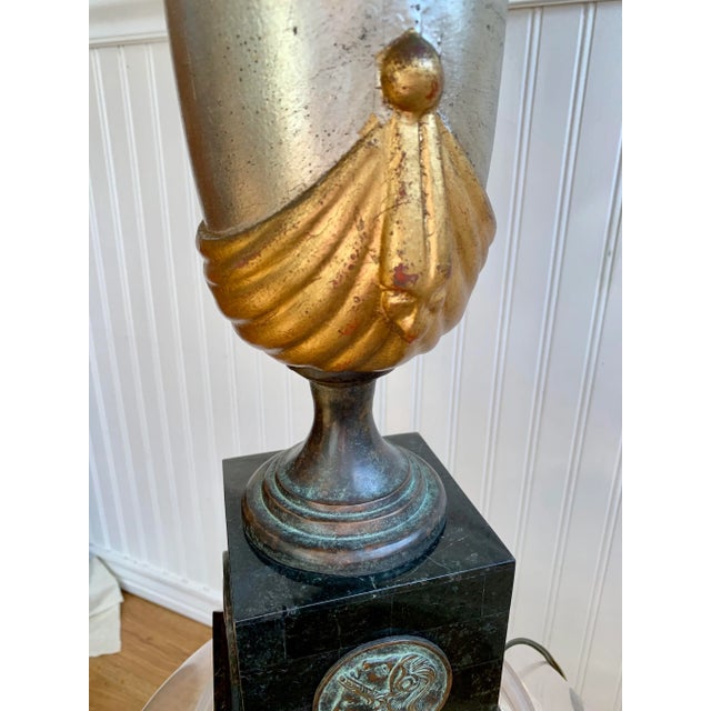 Metal Maitland Smith Neoclassical Style Table Lamp For Sale - Image 7 of 12