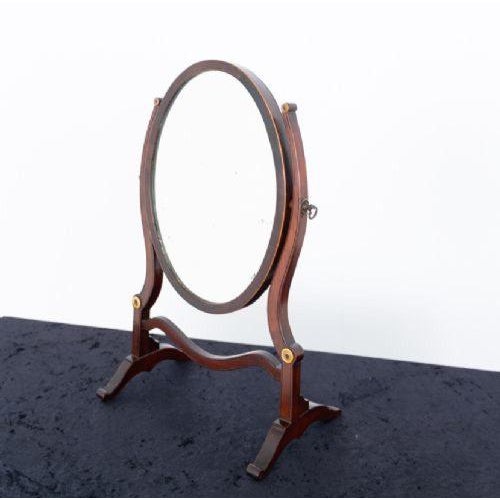 Sheraton Toilet Mirror in Glass, 1890s For Sale - Image 3 of 6