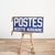 Antique French Enamel Post Office Metal Sign, 1950s For Sale - Image 9 of 9