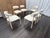 Restoration Hardware Arno Fabric Dining Chairs Complete Set of 6 | 4 Side Chairs & 2 Armchairs For Sale - Image 14 of 18