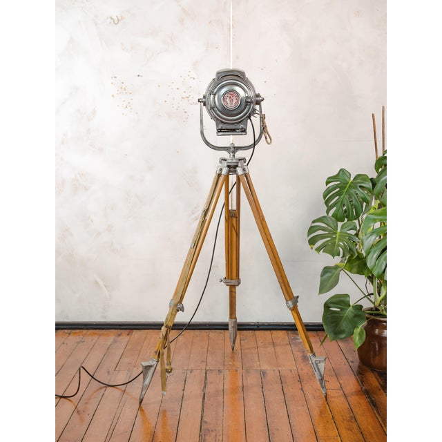 Hollywood Movie Keg Light on Wooden Tripod Floor Lamp by Bardwell McAlister, 1950s For Sale - Image 13 of 18
