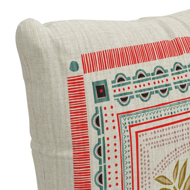 Not Yet Made - Made To Order 20" Indoor/Outdoor Pillow in Fauna Multi Eng For Sale - Image 5 of 6