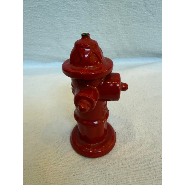 Art Deco Cast Iron Red Fire Hydrant Toy For Sale - Image 3 of 9