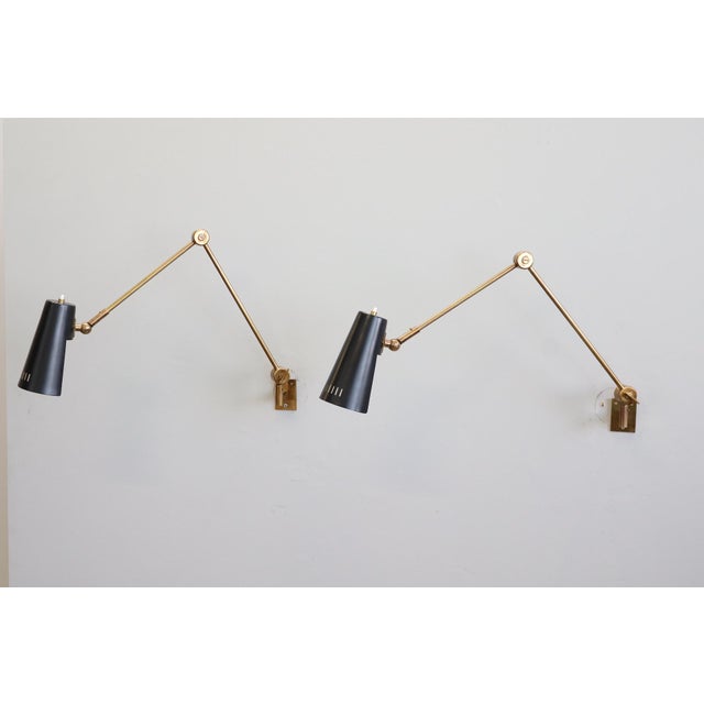 Adjustable Wall Lights by Stilnovo, 1950s, Set of 2 For Sale - Image 14 of 18